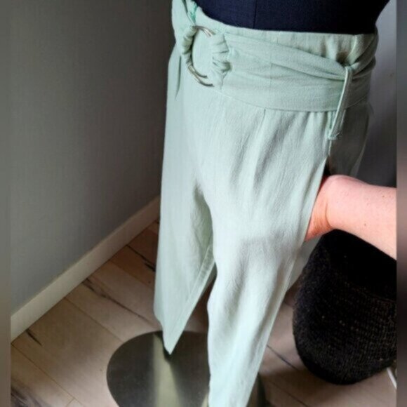 Mismash High Waist  Light Green Trousers NWT Sz Small - Picture 6 of 12